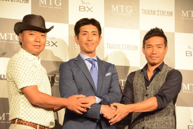 MTGは、水のチカラで体幹を刺激するトレーニングギア「TAIKAN STREAM」の発表会を6月20日に都内に開催した。共同開発パートナーとして本製品の開発に携わった、サッカー日本代表の長友佑都選手とプロゴルファーの片山晋呉選手が当日は出席した。撮影者:大日方航