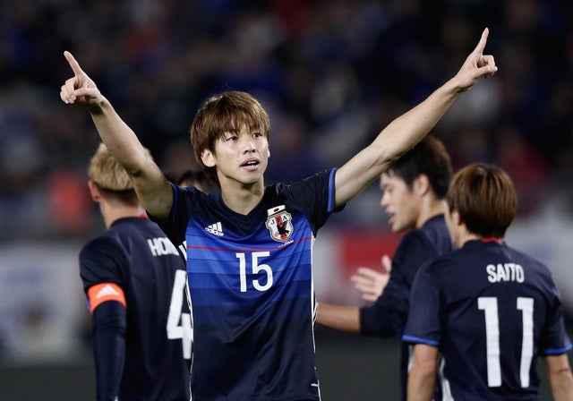 サッカー日本代表の大迫勇也 参考画像（2016年11月11日）(c) Getty Images