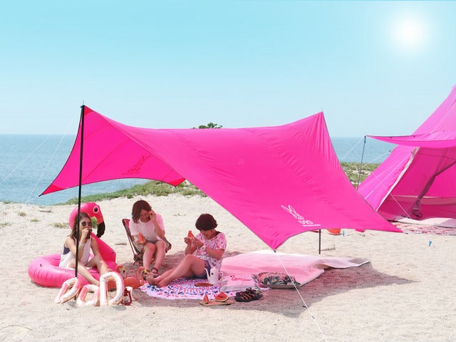 鮮やかなピンクのワンポールテントとタープ発売…ドッペルギャンガーアウトドア