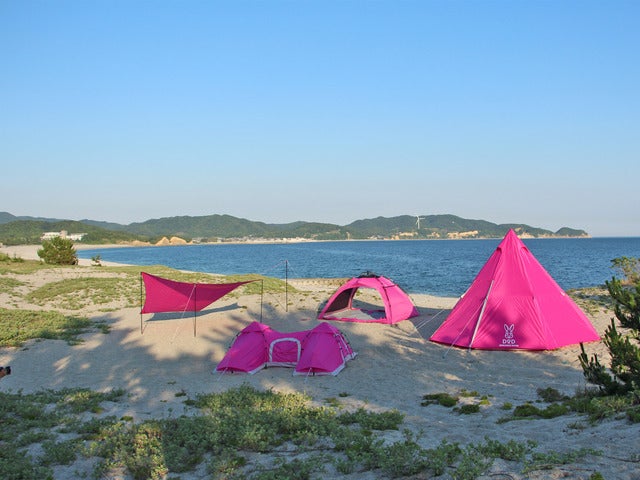 鮮やかなピンクのワンポールテントとタープ発売…ドッペルギャンガーアウトドア