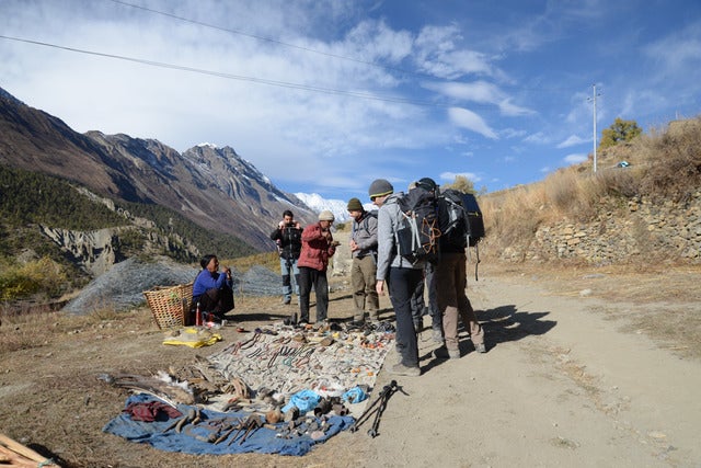 トレッキングの最中に遭遇する出店Photo Asami SAKURA