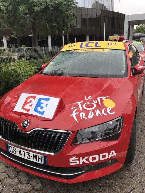 ツール・ド・フランスのオフィシャルカーはシュコダ撮影=山口和幸