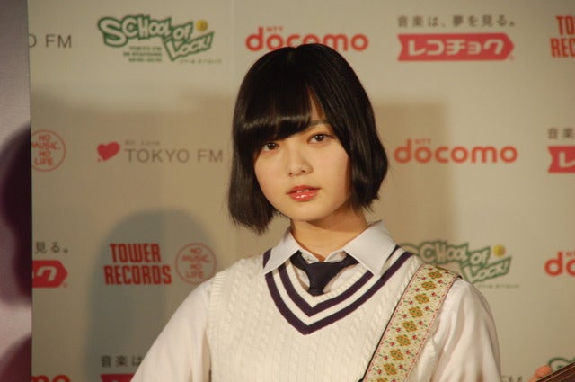 「未確認フェスティバル2017」応援ガール就任会見に登壇した欅坂46・平手友梨奈（2017年7月13日）撮影：北川雄太