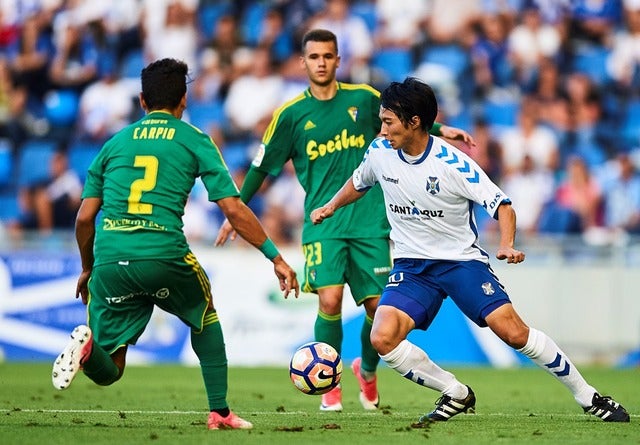 決勝ゴールを決めた柴崎岳（2017年6月18日）(c) Getty Images