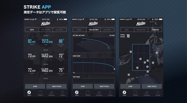 投球データを計測できるスマート野球ボール「ストライク」先行予約開始