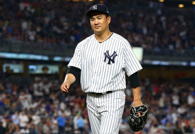 8勝目を挙げた田中将大（2017年7月28日）(c) Getty Images