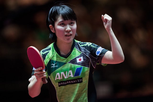 平野美宇 参考画像（2017年6月2日）(c) Getty Images