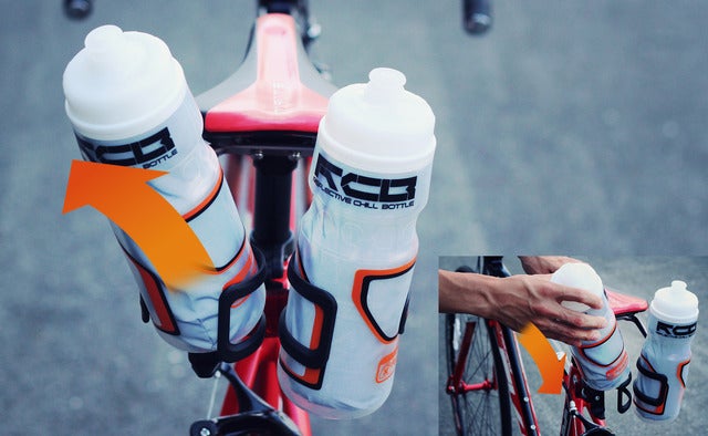 右・左利きの両方に対応する左右非対称「マルチユースボトルケージ」発売