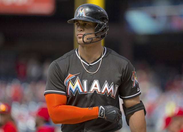 ジャンカルロ・スタントン 参考画像（2016年5月18日）(c) Getty Images