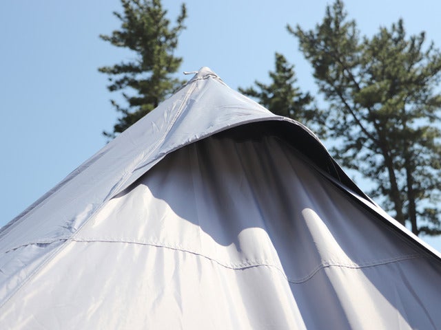 遮光コーティングを施した夏キャンプ向け「ワンポールテント」発売