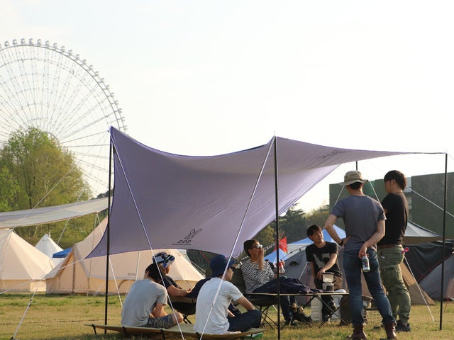 遮光コーティングを施した夏キャンプ向け「ワンポールテント」発売