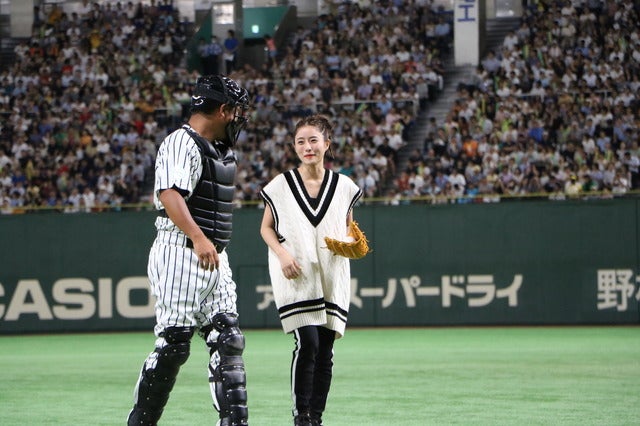 桑田がショート？侍ジャパン稲葉監督がピッチャー？…珍采配続出のサントリードリームマッチ撮影：山本有莉