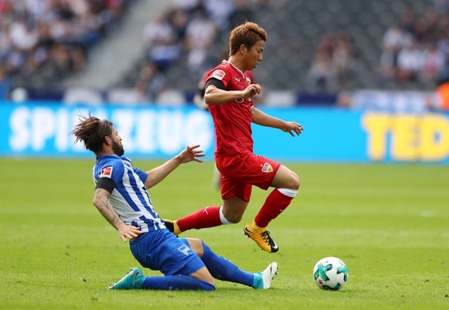 シュツットガルトの浅野拓磨（2017年8月19日）(c) Getty Images