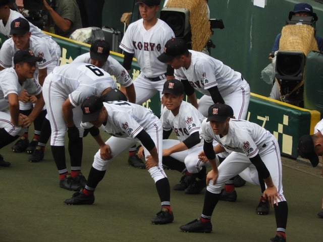 準優勝した広陵ナイン撮影：手束仁