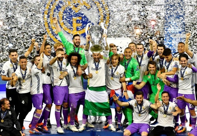 CLを制したレアル・マドリード(2017年6月3日)(c) Getty Images