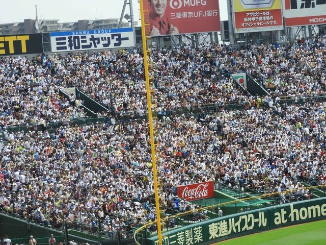 よく入った甲子園球場撮影:手束仁
