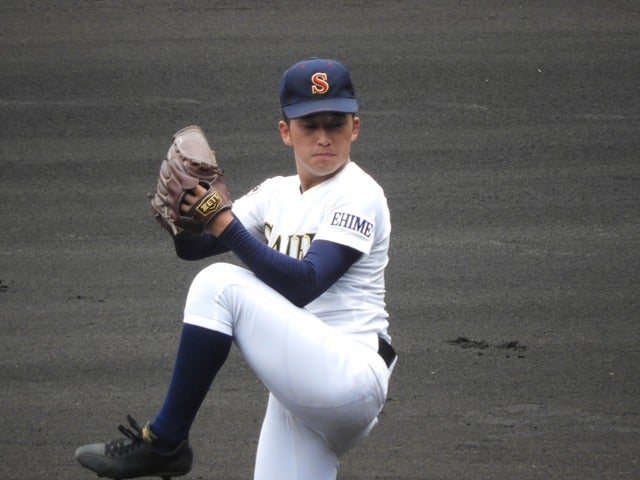 済美・八塚凌二君撮影:手束仁