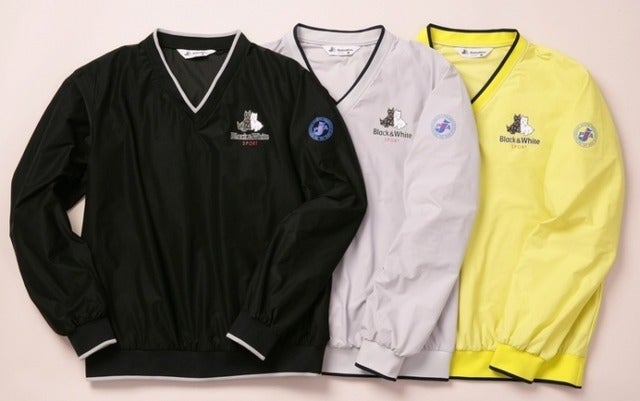 ブラック&ホワイト、倉本昌弘と共同制作したPGAとのコラボブルゾン限定発売