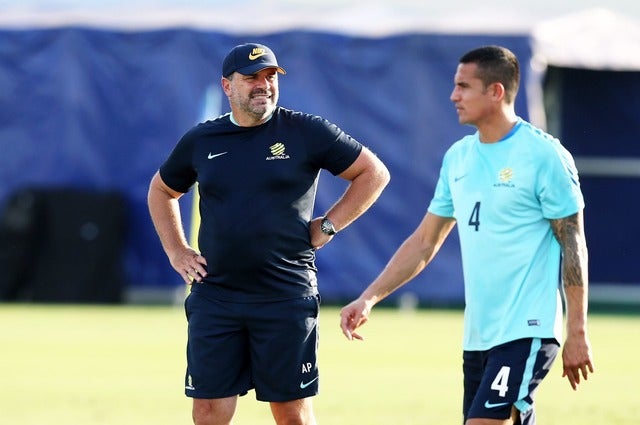 オーストラリア代表のアンジェ・ポステコグルー監督（2017年8月29日）(c) Getty Images