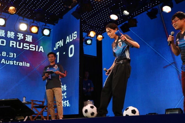 菅田将暉の予想的中!サッカー日本代表、W杯出場決定撮影:山本有莉
