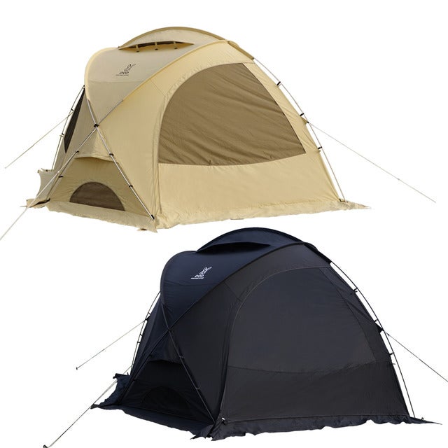 火の粉に強いドーム型タープ兼テント「ファイヤーベース」発売