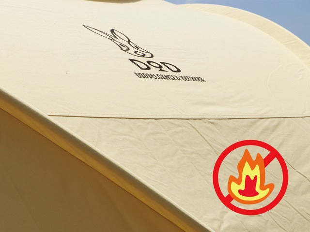 火の粉に強いドーム型タープ兼テント「ファイヤーベース」発売