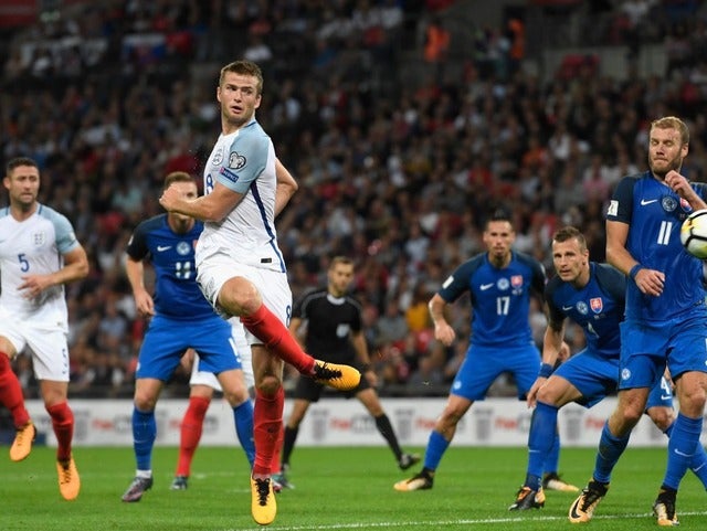 同点ゴールを挙げたイングランド代表エリック・ダイアー(2017年9月4日)(c) Getty Images