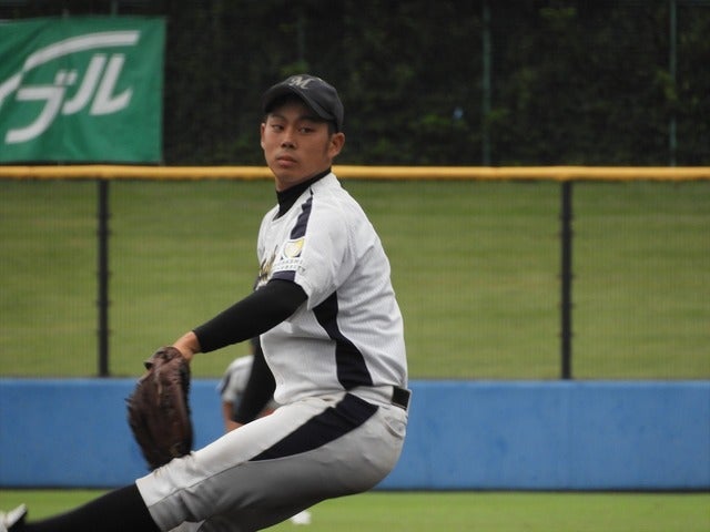武蔵代・島崎貴也君(4年・日大二)撮影:手束仁