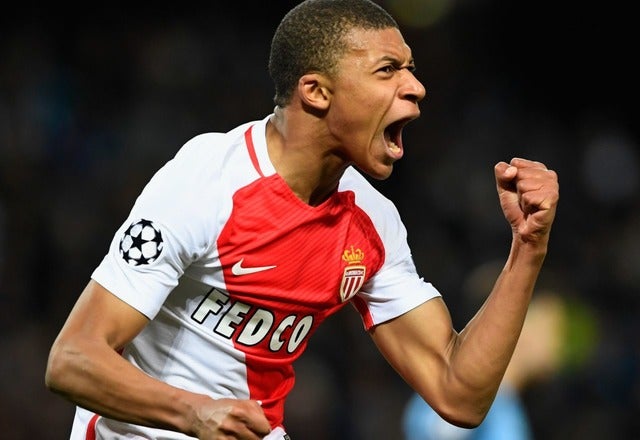 モナコのキリアン・ムバッペ 参考画像（2017年2月21日）(c) Getty Images