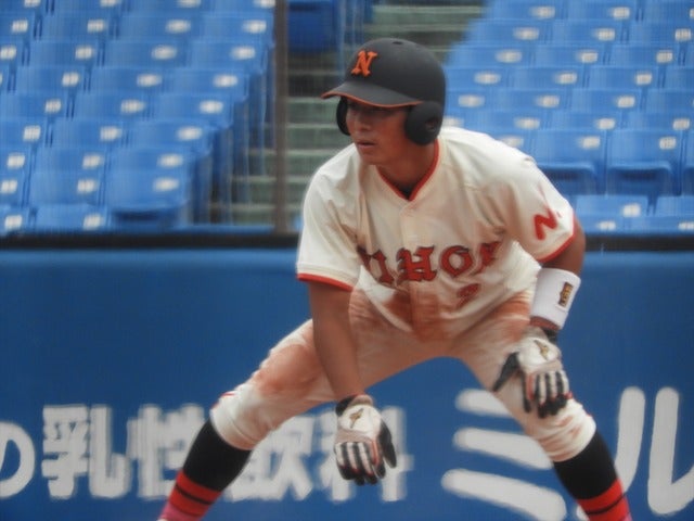 日大・上川畑君(3年・倉敷商)手束仁