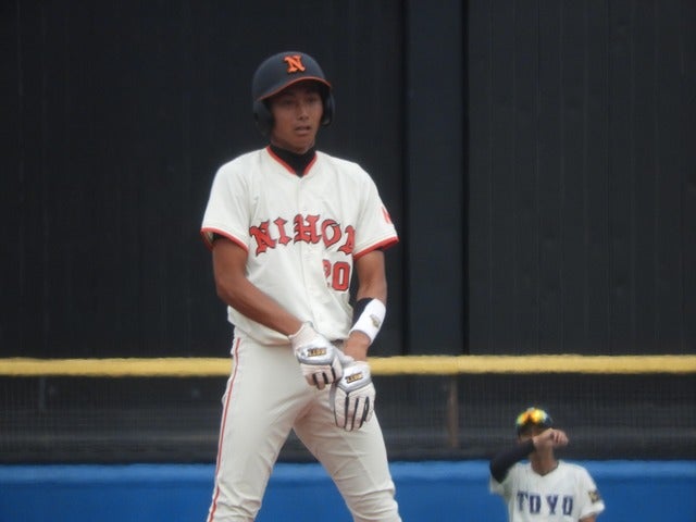 日本大・田中達朗君(2年・日大三)手束仁