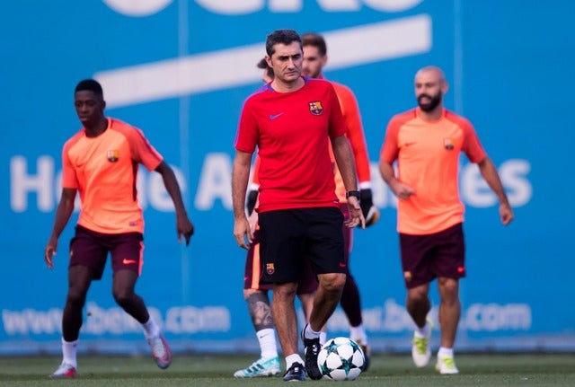 バルセロナのエルネスト・バルベルデ監督（2017年9月11日）(c) Getty Images