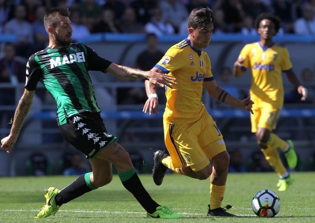 ハットトリックを達成したパウロ・ディバラ（2017年9月17日）(c) Getty Images
