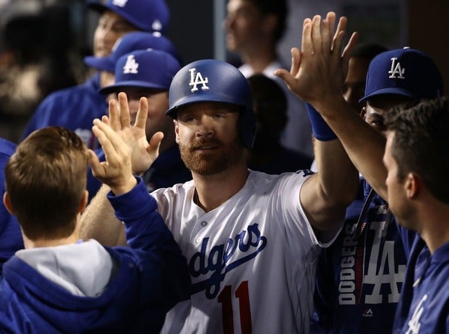 ドジャースが5年連続のナショナル・リーグ西地区優勝(2017年9月22日)(c)Getty Images