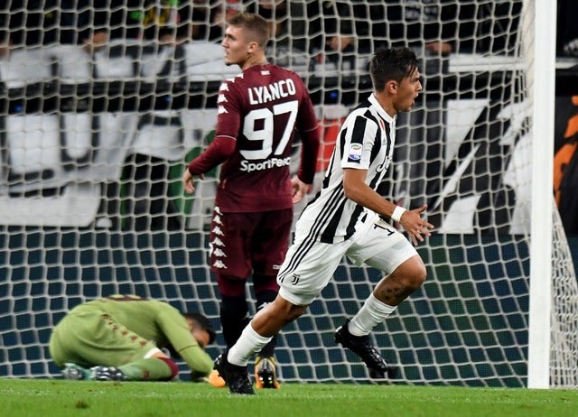 ゴールを決めたユベントスのパウロ・ディバラ（2017年9月23日）(c) Getty Images