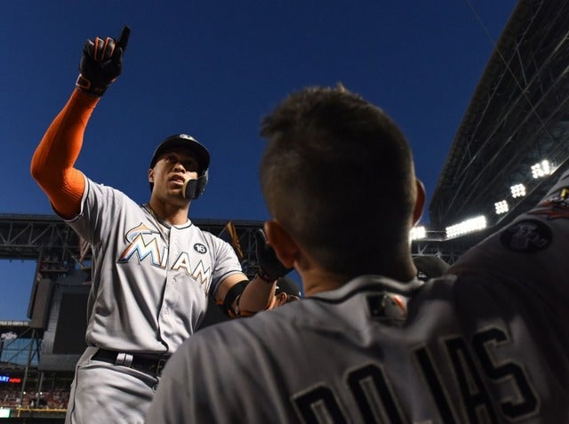 ジャンカルロ・スタントン（2017年9月23日）(c) Getty Images