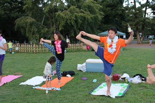 ベルマーレビールを飲みながら行うヨガ「ビールヨガ」開催