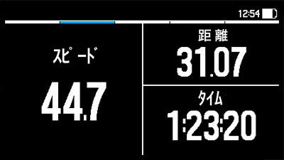 視線を下に落とさずナビ情報が確認できる「Garmin Varia VisionJ」撮影:津々見友彦