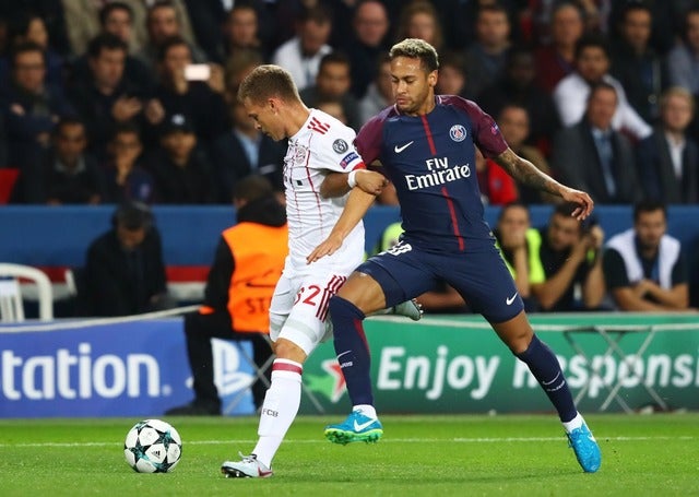 パリ・サンジェルマン対バイエルン・ミュンヘン（2017年9月27日）（c）Getty Images