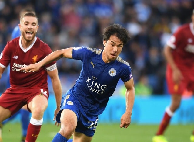 今季3ゴール目を決めた岡崎慎司（2017年9月23日）(c) Getty Images