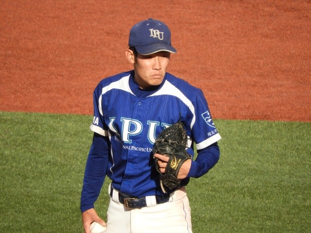 環太平洋大・西山雅貴君(２年・岡山理大附)撮影：手束仁