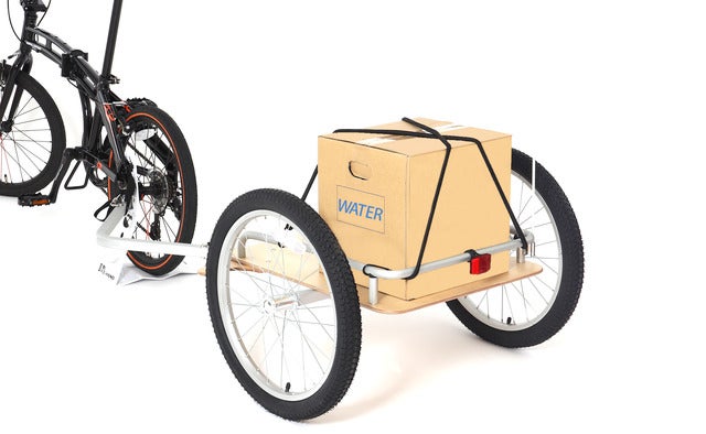 木製デッキを使用した自転車用トレーラー「ウッディサイクルトレーラー」発売
