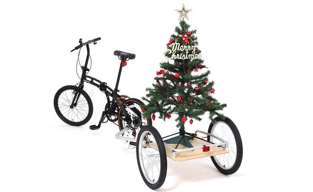 木製デッキを使用した自転車用トレーラー「ウッディサイクルトレーラー」発売