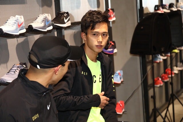 ナイキ原宿で行われたトークセッションに参加した大迫傑撮影：山本有莉