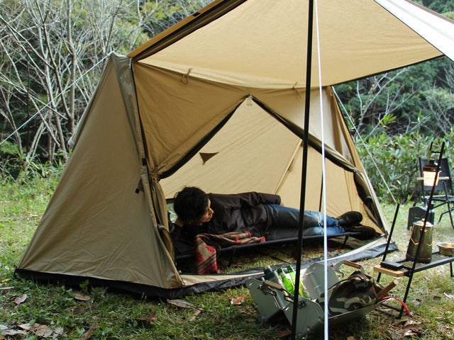 野営用ミリタリーテントをアレンジした「パップフーテント」発売