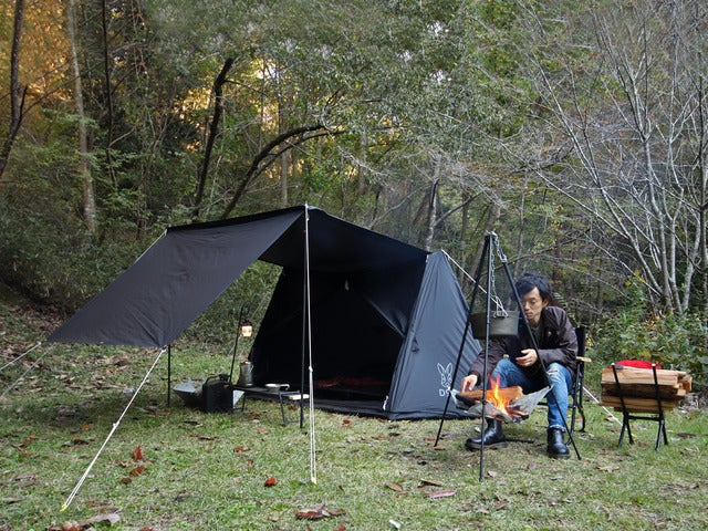 野営用ミリタリーテントをアレンジした「パップフーテント」発売