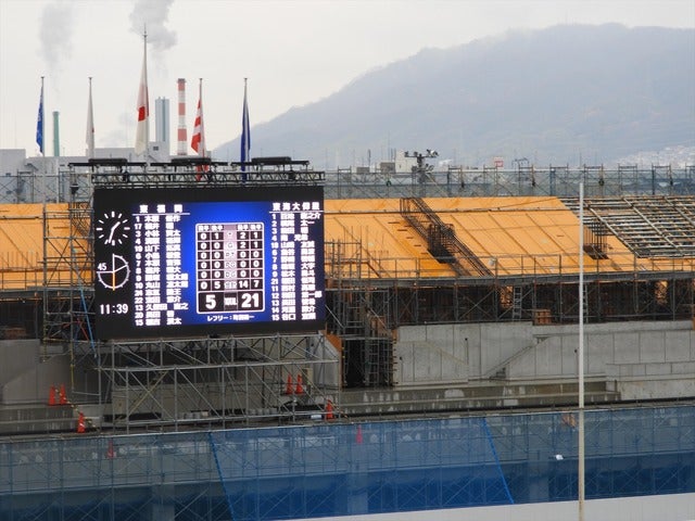 2018年正月の高校ラグビー撮影：手束仁