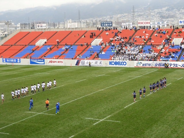 2018年正月の高校ラグビー撮影：手束仁