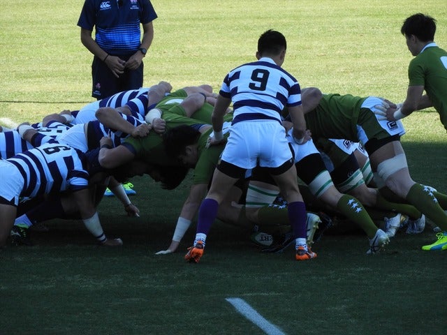 2018年正月の大学ラグビー撮影：手束仁