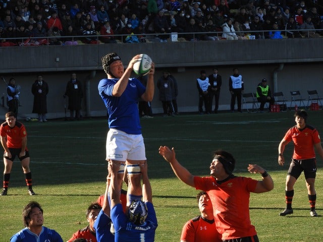 2018年正月の大学ラグビー撮影：手束仁